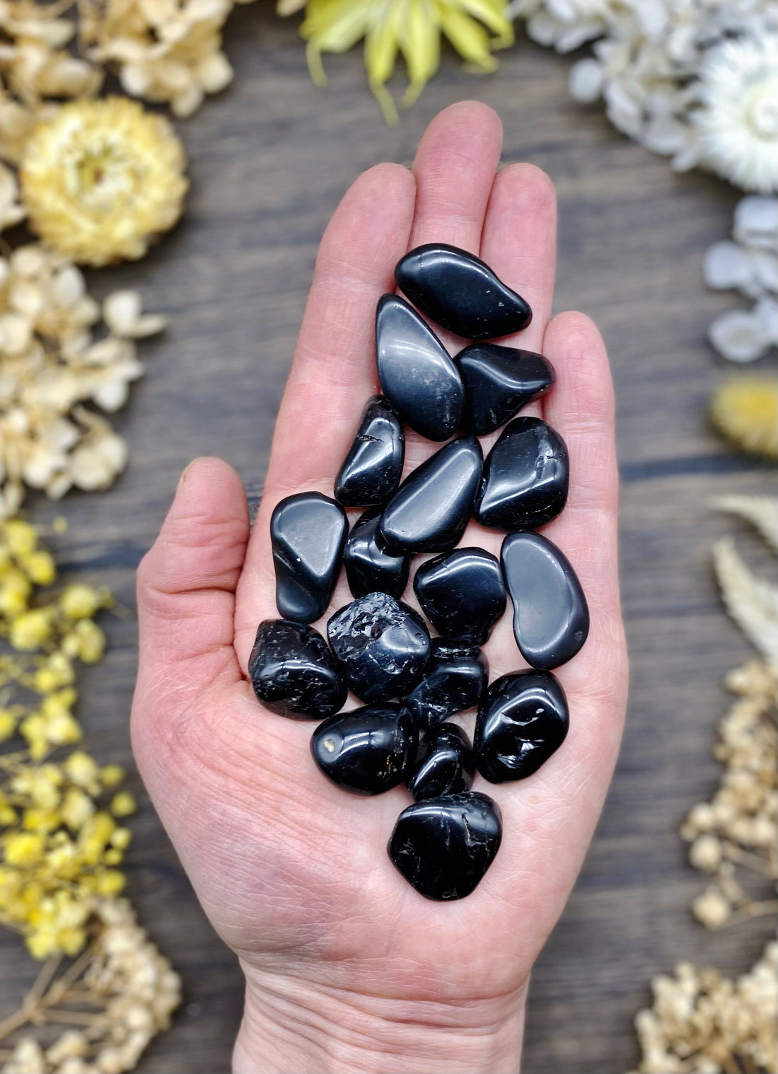 Black Onyx Tumbled Stone