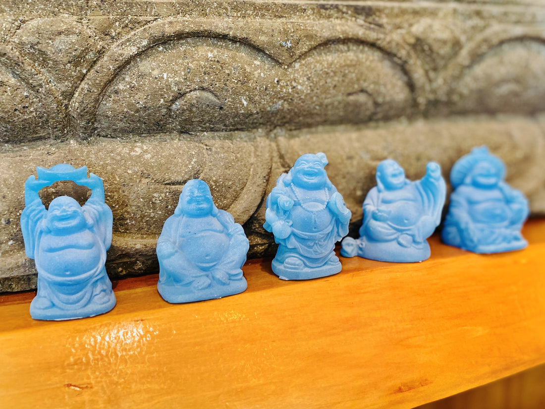 Blue Buddha Figurine 2"