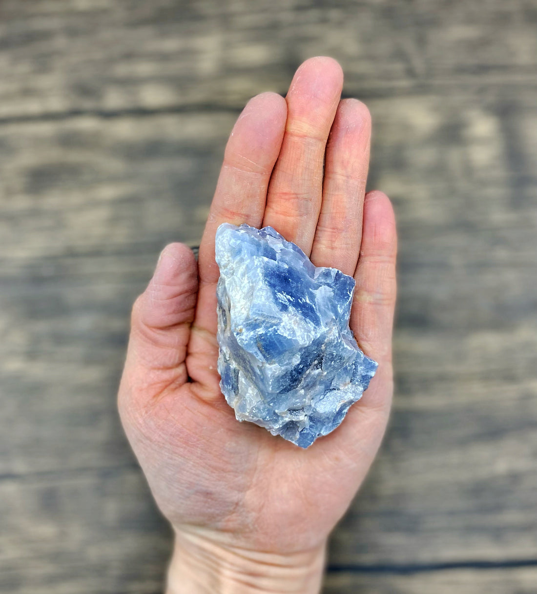 Blue Calcite Large $20