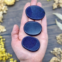 Blue Goldstone Medallion
