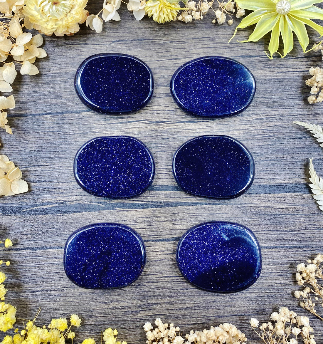 Blue Goldstone Medallion