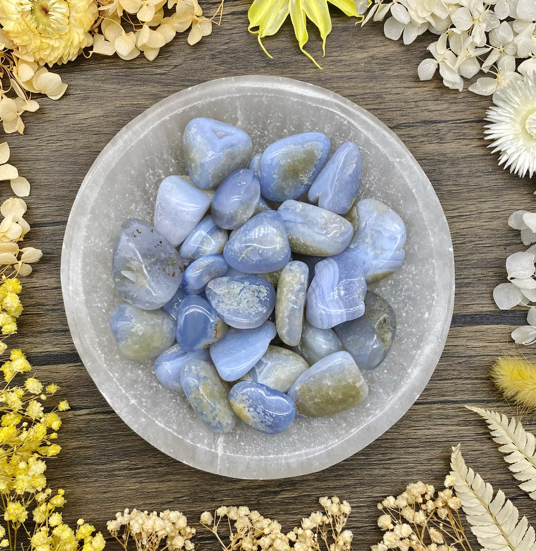 Blue Lace Agate Tumbled Stone