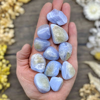 Blue Lace Agate Tumbled Stone