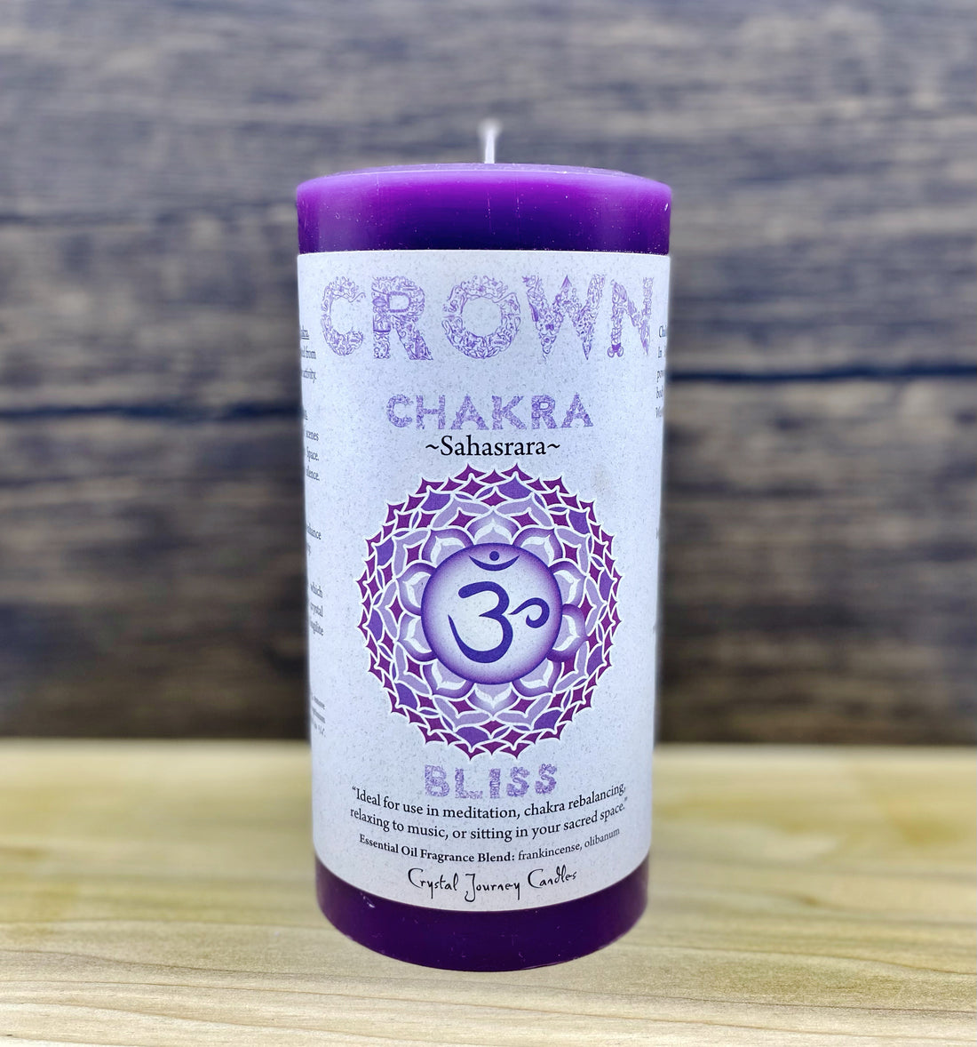Chakra Pillar Candle Purple