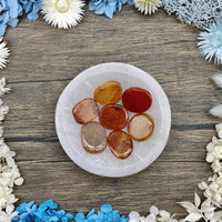 Fire Agate Mini Medallion