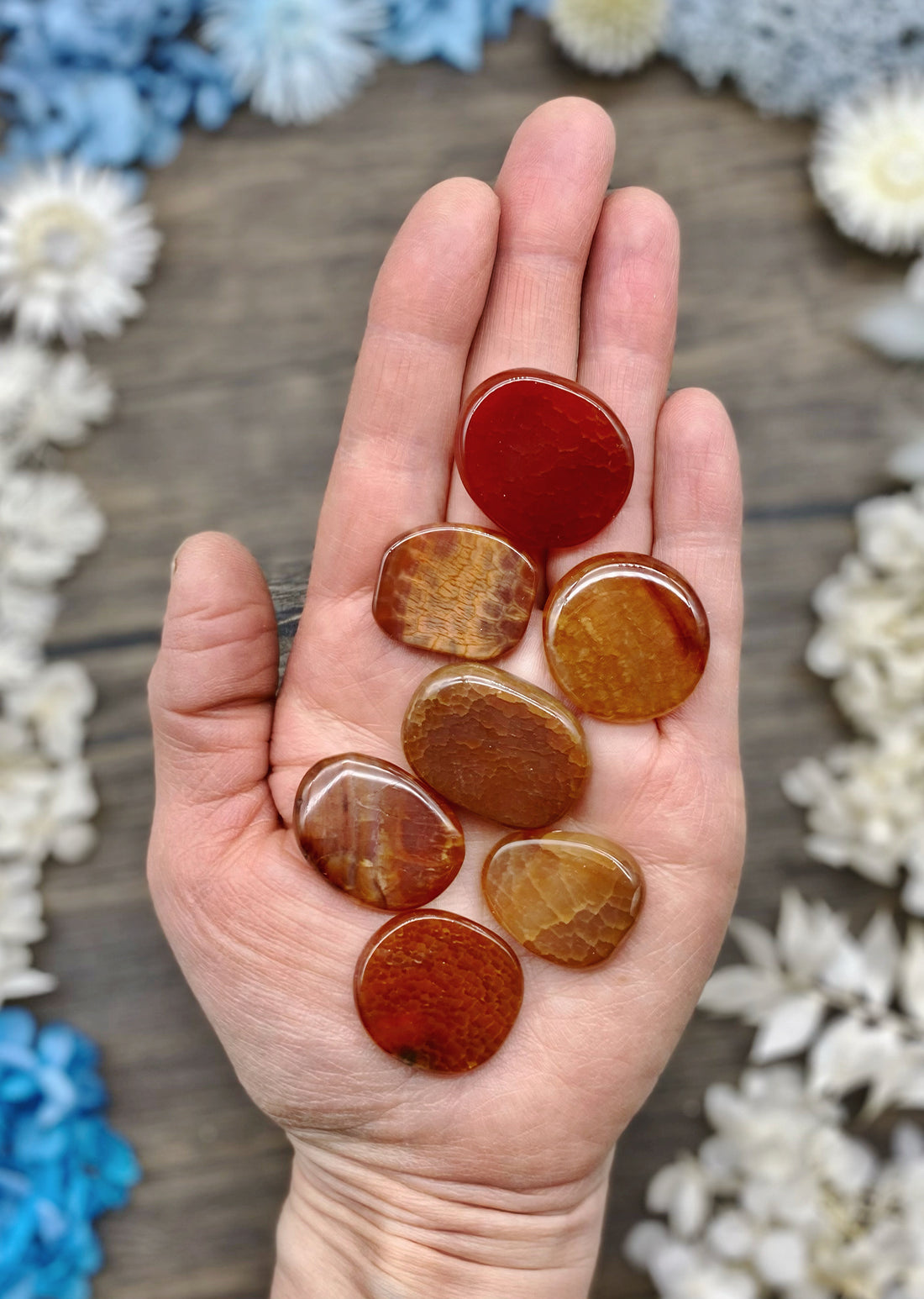 Fire Agate Mini Medallion