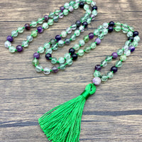 Mala 108 Fluorite Knotted