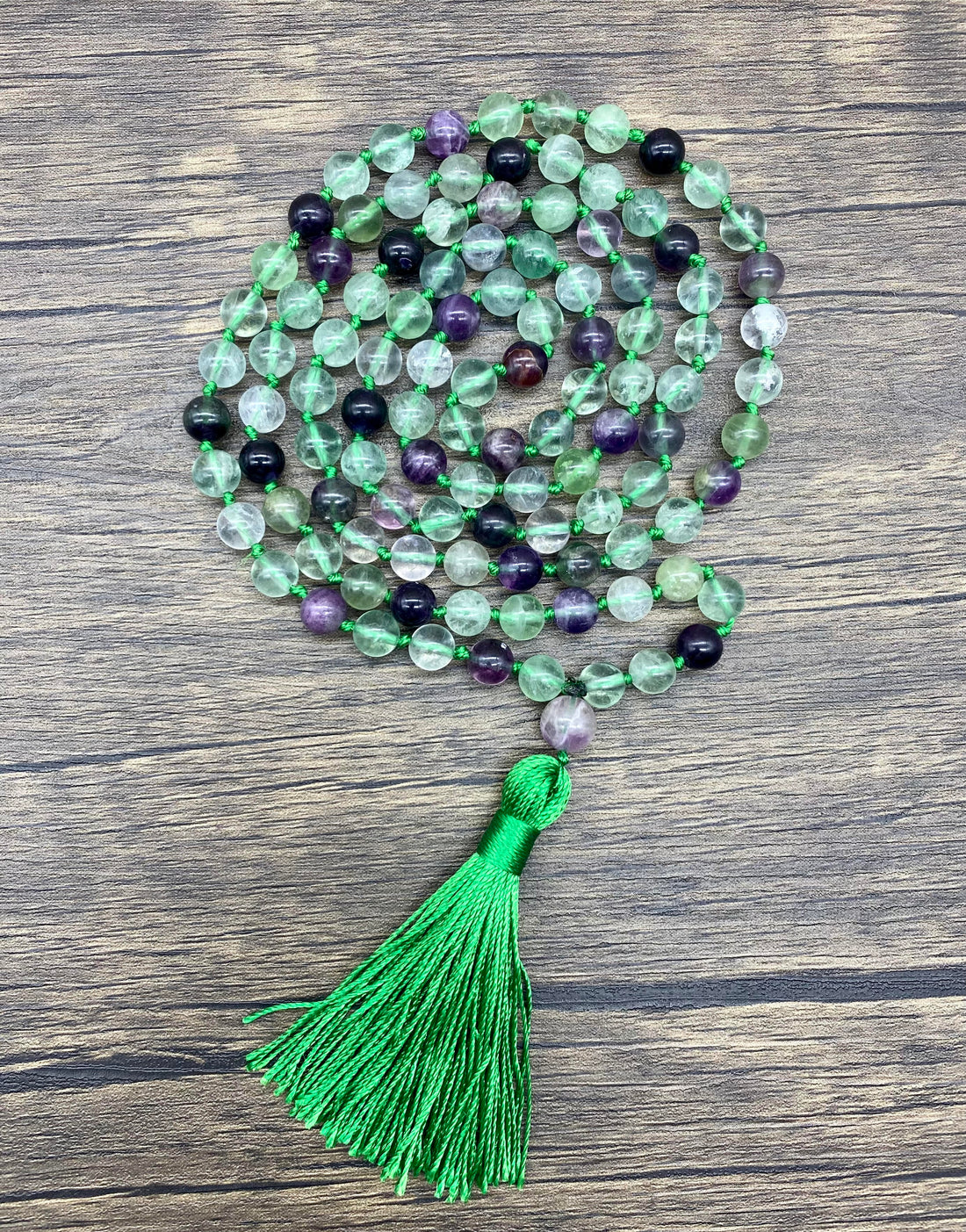 Mala 108 Fluorite Knotted