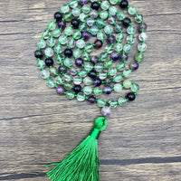 Mala 108 Fluorite Knotted