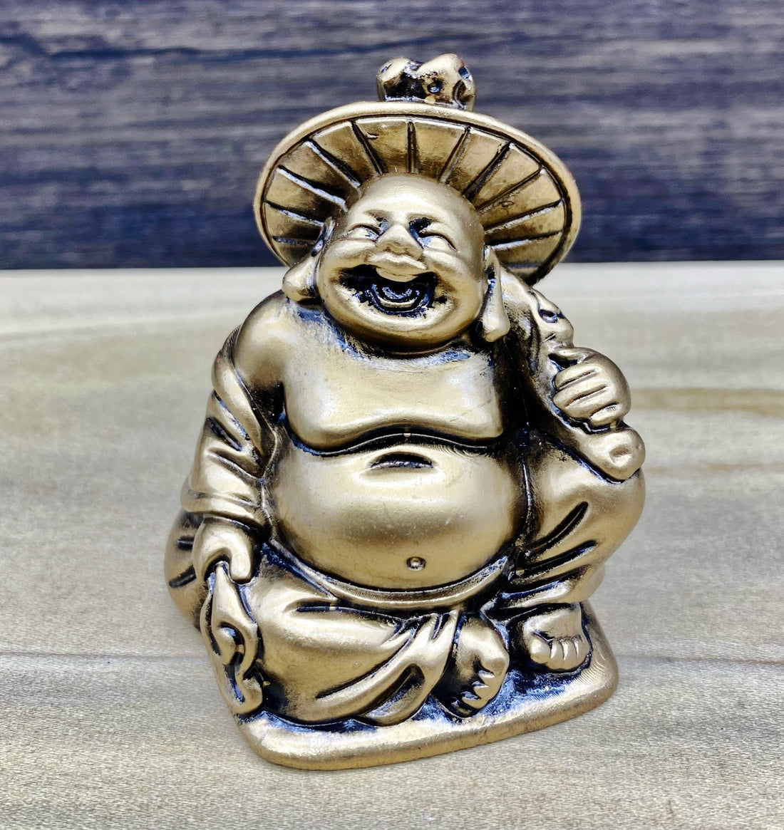 Gold Buddha Figurine 2"