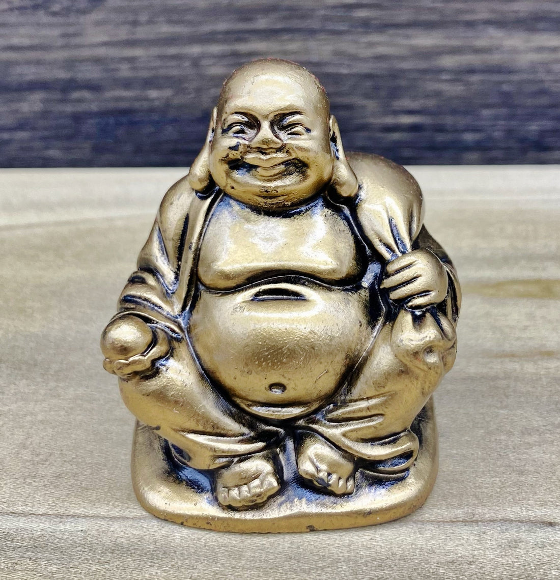 Gold Buddha Figurine 2"