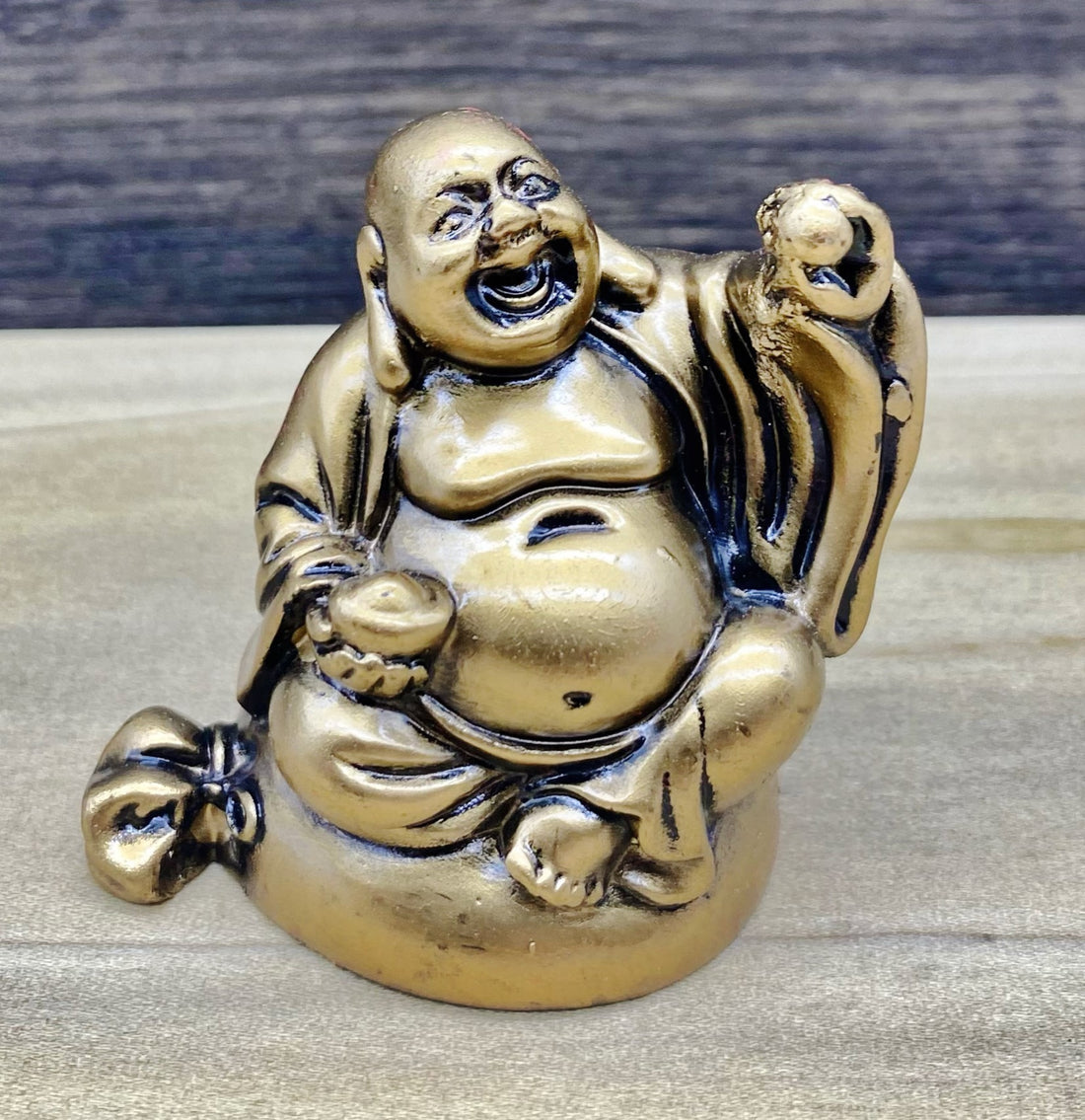 Gold Buddha Figurine 2"