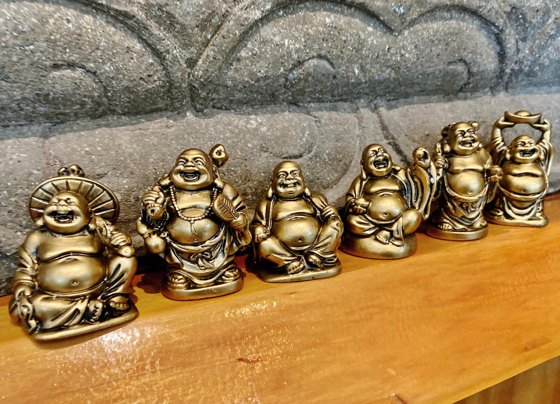 Gold Buddha Figurine 2"