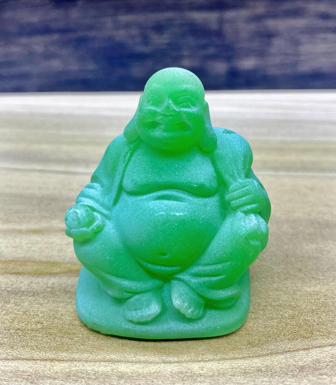 Light Green Buddha Figurine 2"