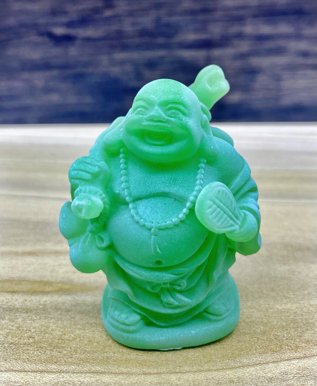 Light Green Buddha Figurine 2"