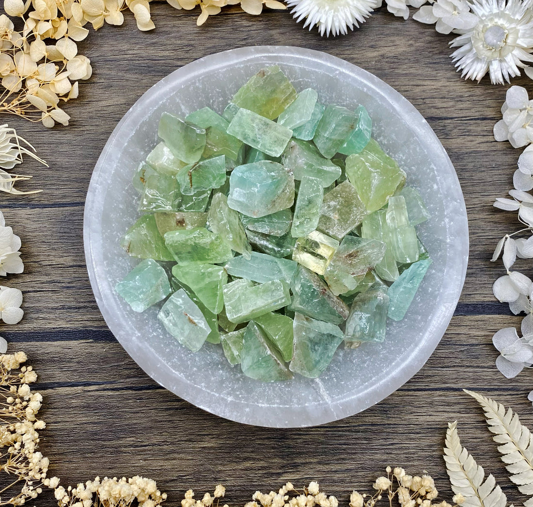 Green Calcite Raw