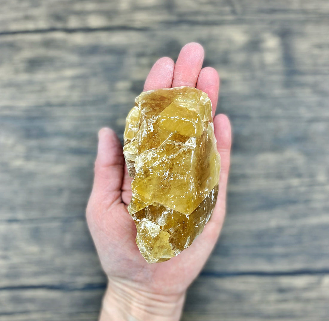Honey Calcite Large $25