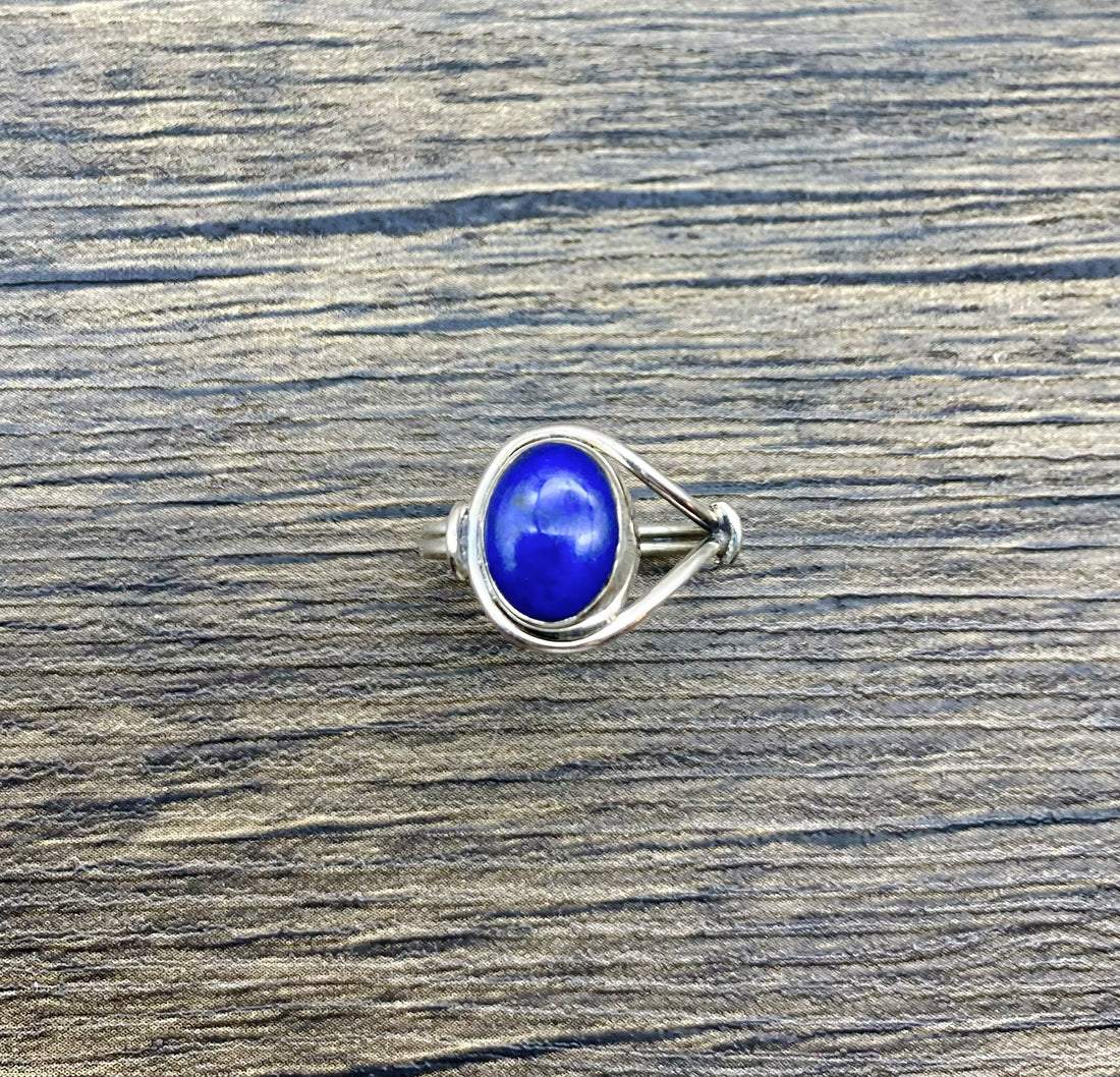 Ring - Lapis Lazuli Circle Loop
