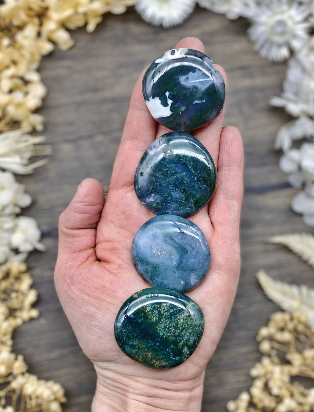Moss Agate Medallion