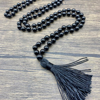Mala 108 Black Obsidian