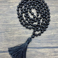 Mala 108 Black Obsidian