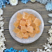 Orange Selenite Cube