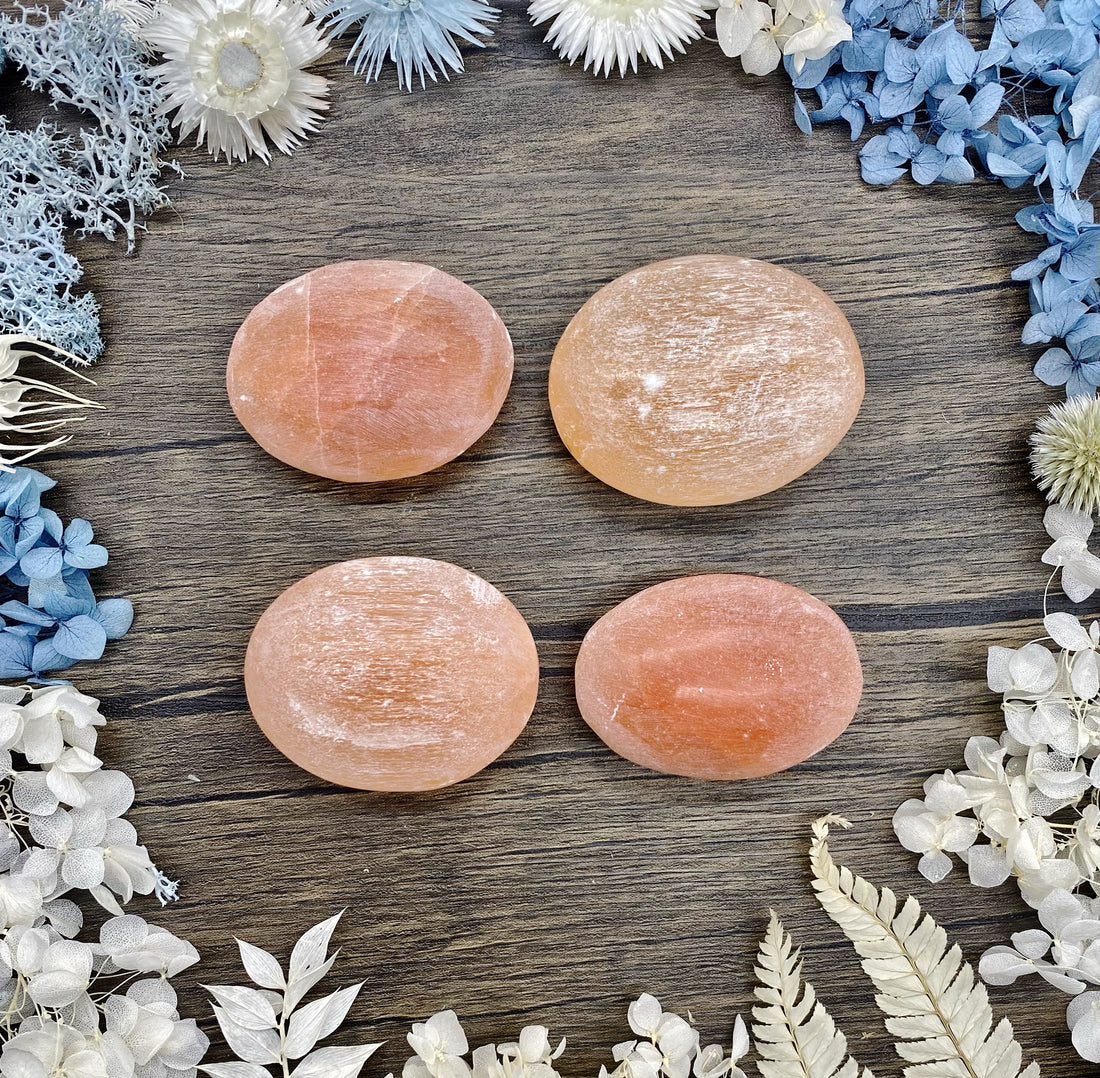 Orange Selenite Oval