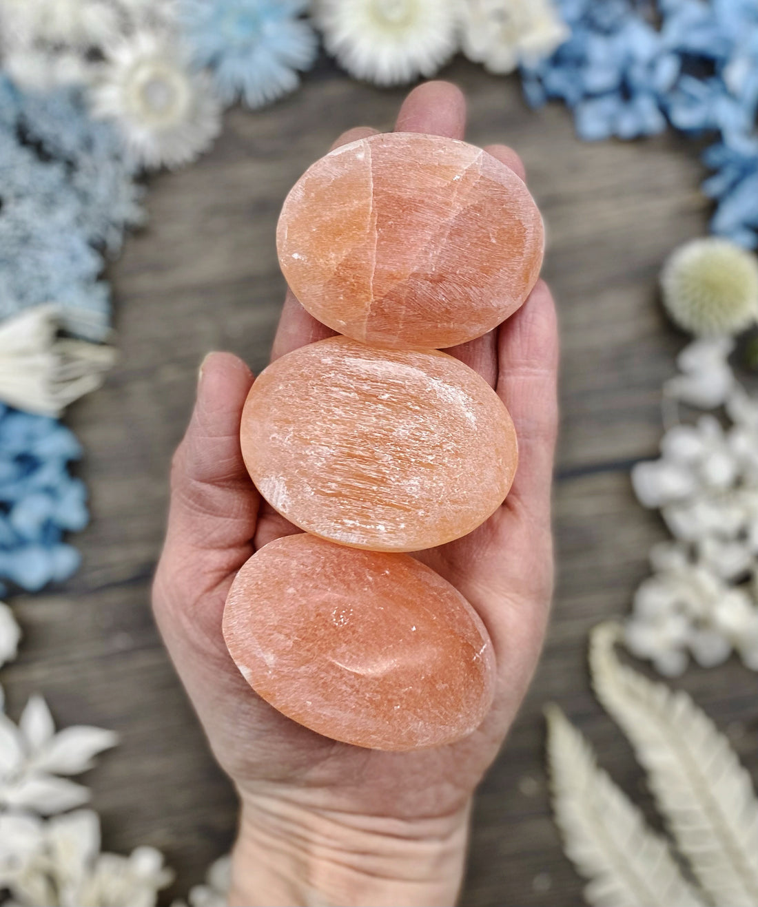 Orange Selenite Oval