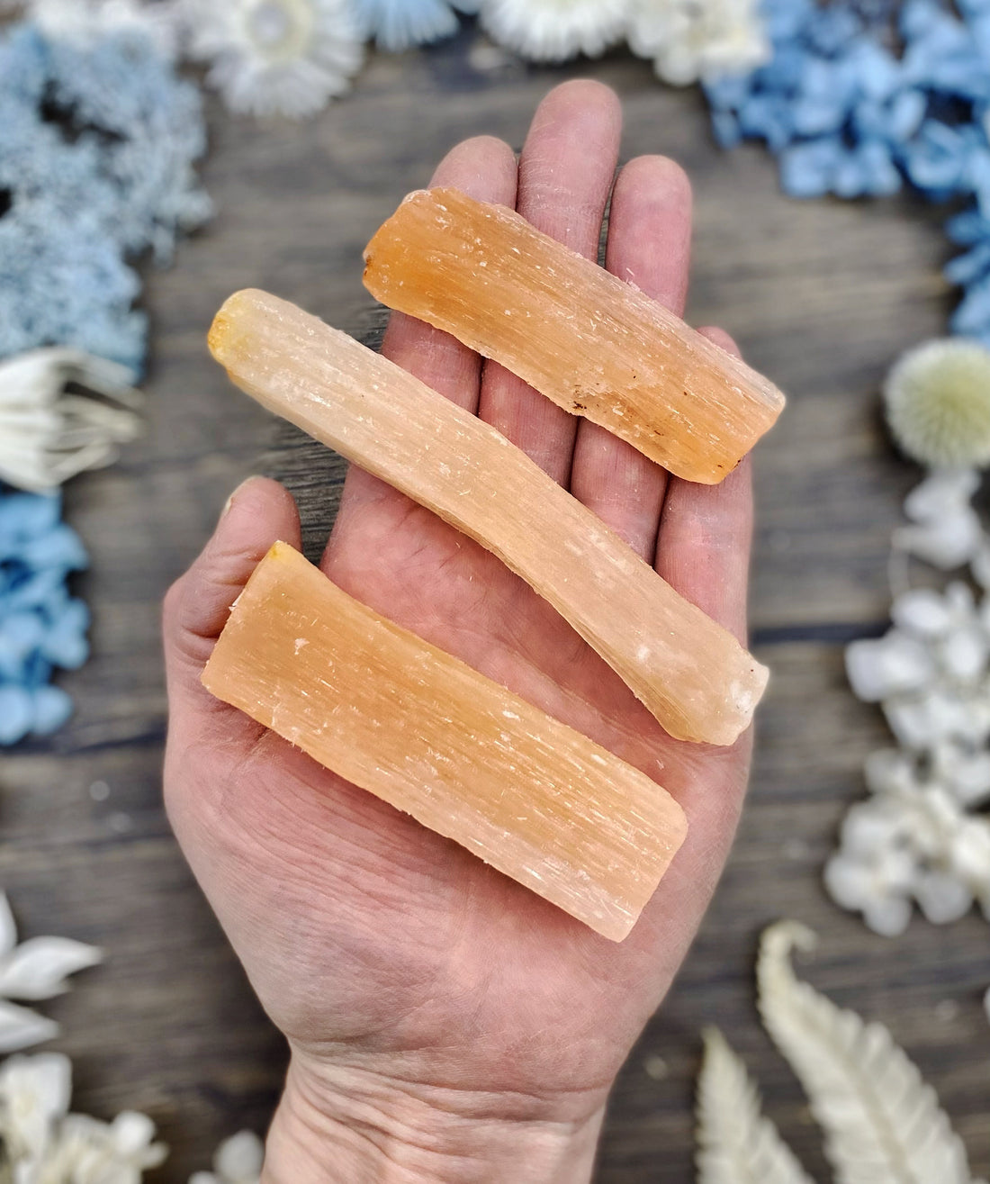 Orange Selenite Stick Small