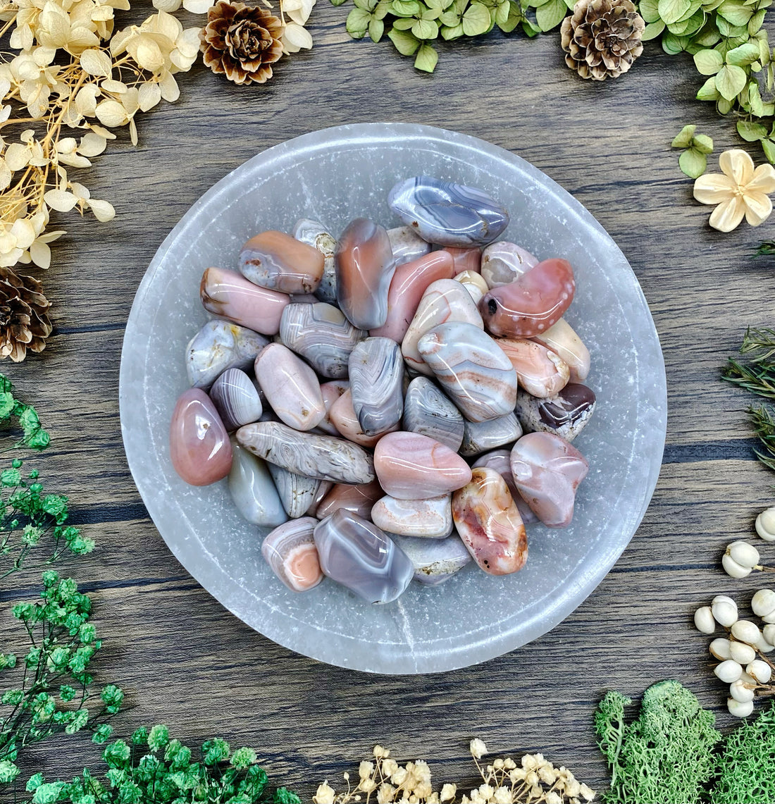 Pink Botswana Agate Tumbled