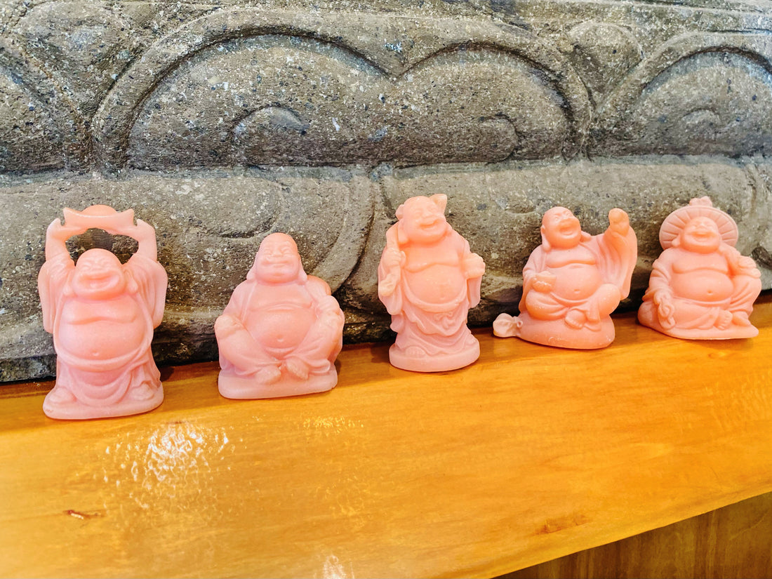 Pink Buddha Figurine 2"