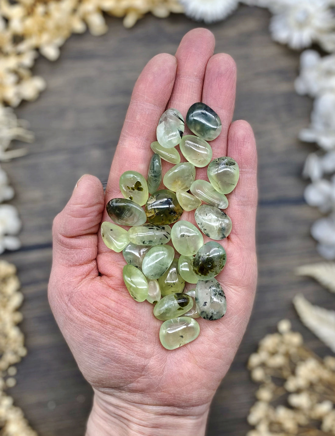 Prehnite Tumbled Stone