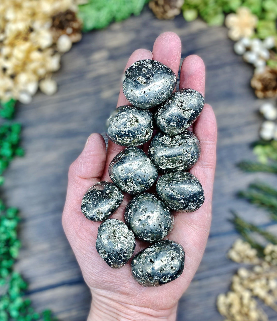 Pyrite Tumbled Stone