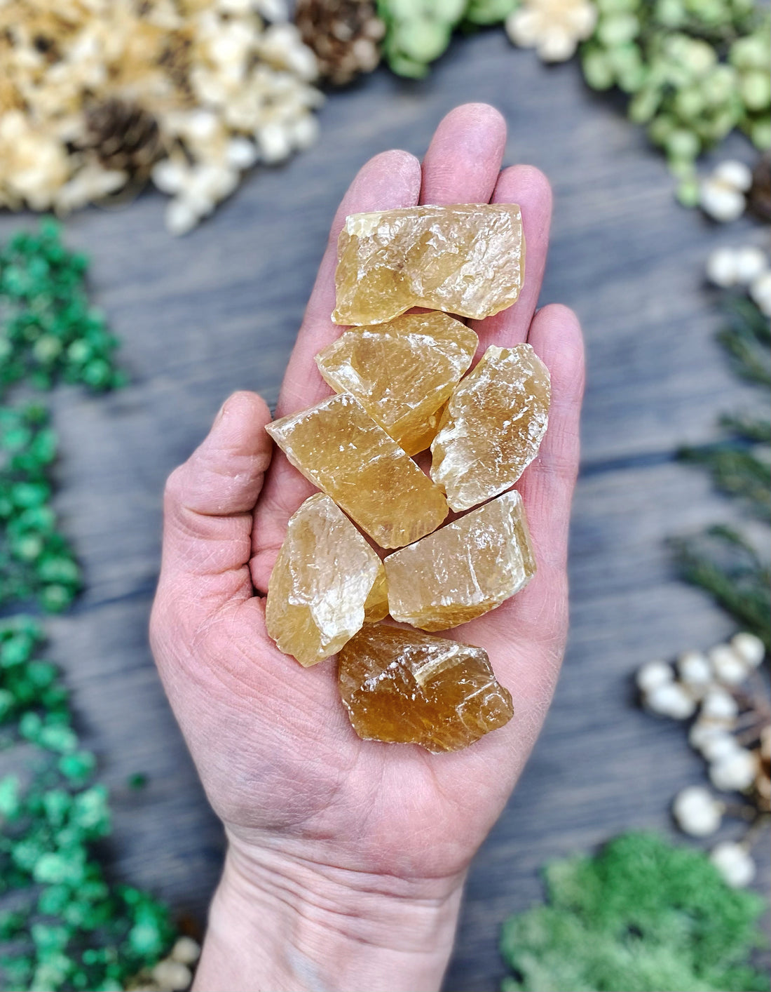 Honey Calcite Raw