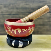 Singing Bowl Red 4"