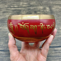 Singing Bowl Red 4"