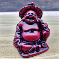 Red Buddha Figurine 2"