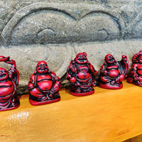 Red Buddha Figurine 2"