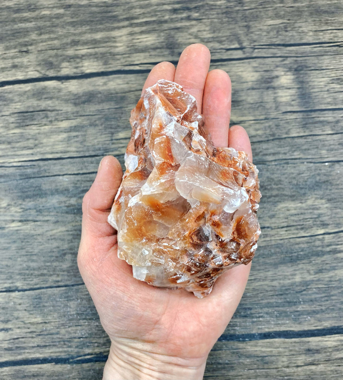 Red Calcite Large $30