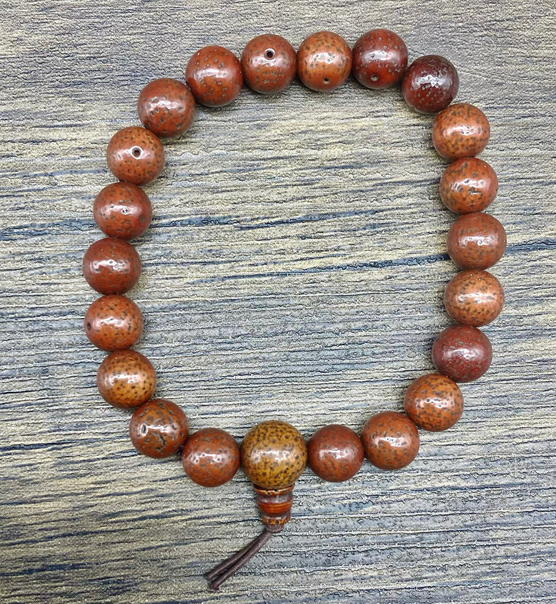 Mala Bracelet Red Lotus Seed