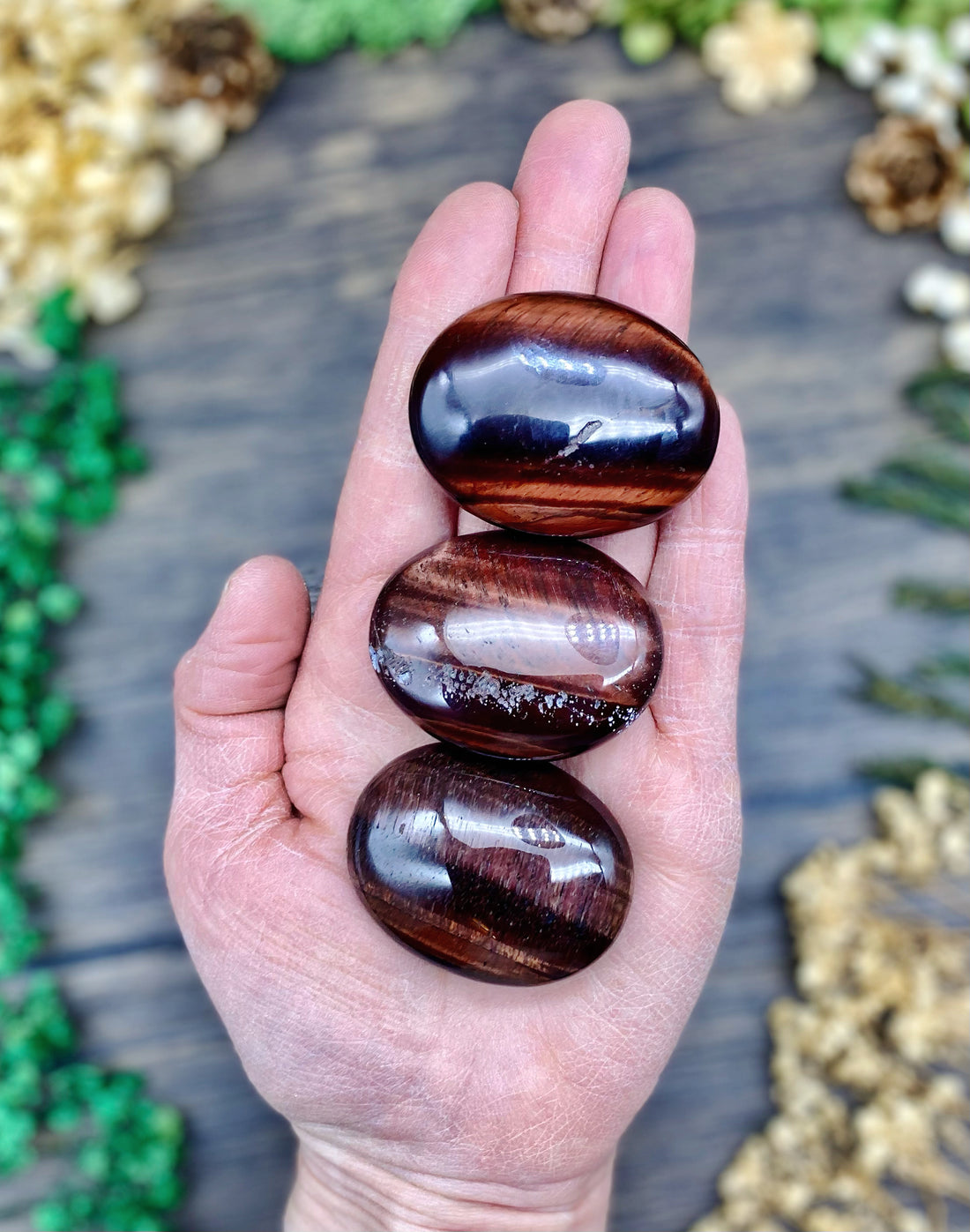 Red Tigers Eye Pillow