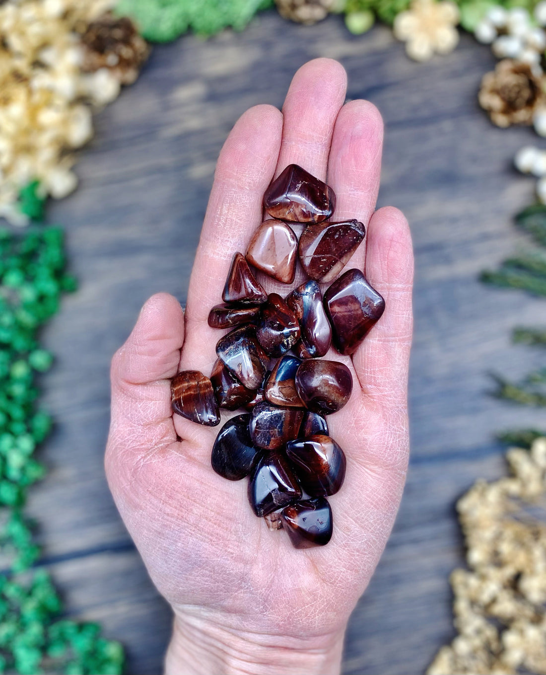 Red Tigers Eye Tumbled Stone Small