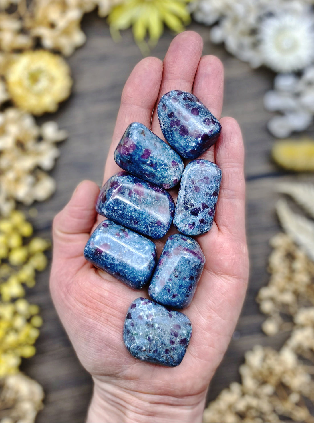 Ruby Kyanite Tumbled Stone