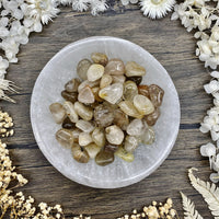 Rutilated Quartz Tumbled Stone