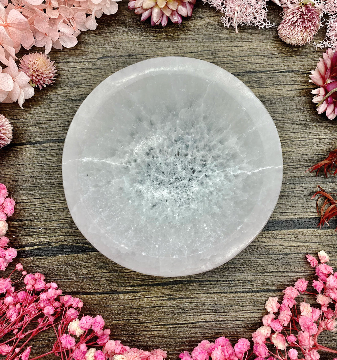 Selenite Round Bowl Small