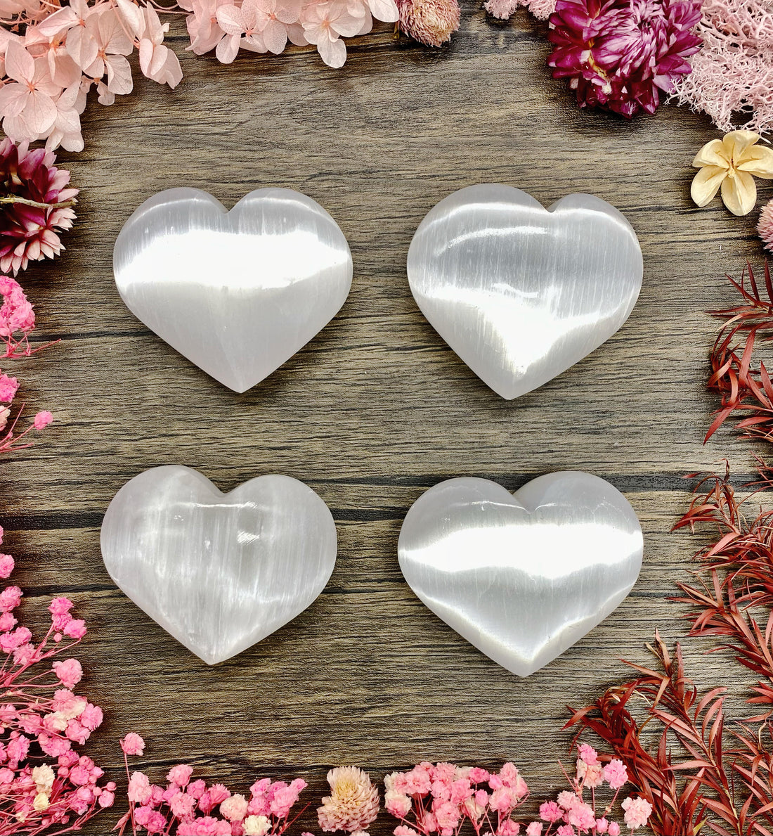 Selenite Heart Medium
