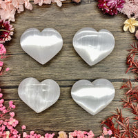 Selenite Heart Medium