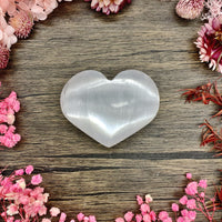 Selenite Heart Medium