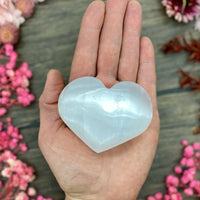 Selenite Heart Medium