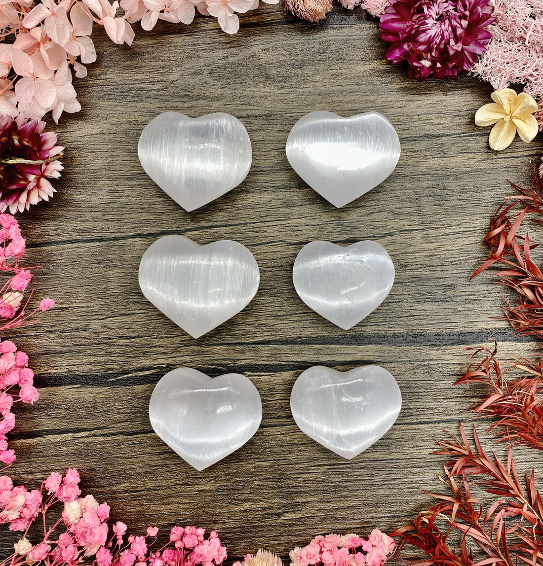 Selenite Heart Small